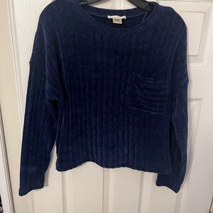 URBAN Romantics Deep Blue Knit Top